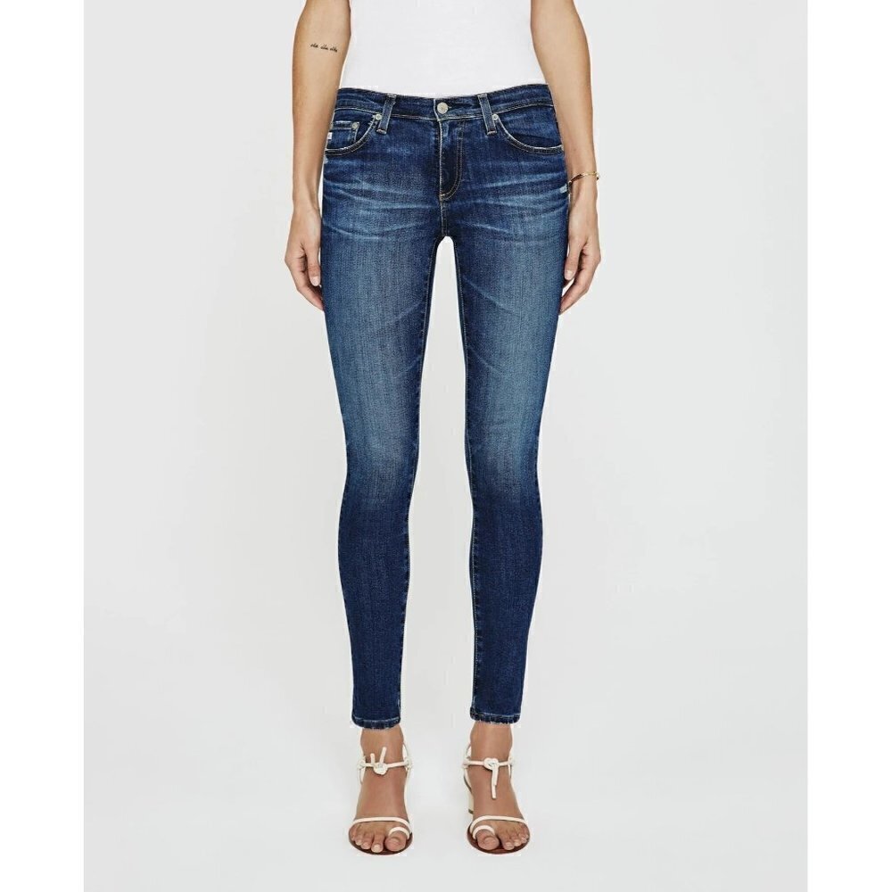 AG Adriano Goldschmied The Prima Crop Dark Wash Skinny Jeans 24